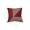 Homeroots 24" Red and White Geometric Cotton Throw Pillow With Embroidery 549401 - alternate 5