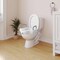 Flash Furniture HERCULES White Elevated Toilet Seat with Height Adjustable Padded Arms and Locking Safety Mechanism DC-HY6605-WHT-GG - alternate 9