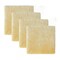 Homeroots Set Of Four 17" X 17" Cornsilk Linen Solid Color Dining Chair Pad 480447 - alternate 1