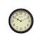 Westclox Classic Series Clock, Round, Woodgrain Frame, Plastic Clock Face, Analog Brown 73004P - alternate 2