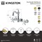 Kingston Brass Double-Handle Wall Mount Bathroom Faucet, Polished Chrome KS1221NX - alternate 2