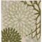 Homeroots 8' Ivory Green And Dark Green Floral Indoor Outdoor Runner Rug 548042 - alternate 7