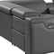 Homeroots Dark Gray Italian Leather Power Reclining U Shaped Eight Piece Corner Sectional With Console 632560 - alternate 12
