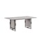 Homeroots 72" Natural Wood Double Pedestal Base Dining Table 630378 - alternate 4