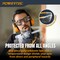 Powertec Safety Glasses ANSI Z87.1-2020, Clear Wraparound Protective Eyewear with UV Protection 72317 - alternate 5
