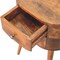 Homeroots 20" Brown Solid Wood Round Two Drawer Nightstand 651515 - alternate 12