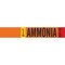 Brady LIQ AMMONIA HIGH Pipe Marker, 2.25in H x 14in W, Fits Pipes 2.5in Dia. Thru 7.875in Dia. 145866 - alternate 1