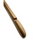 Nahanco 17in Low Gloss Natural Wooden SlimLine Jacket Hanger w/ Brushed Chrome Hook, 25PK SL23017 - alternate 4