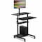 Mount-It Work Station w Mount Black MI7942B - alternate 1