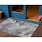 Homeroots 3' X 5' Lavender And Lilac Floral Washable Indoor Outdoor Area Rug 611114 - alternate 1