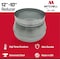 Mitchell Metal HVAC Duct Reducer, 12"-10", 10 inch to 12 inch Air Duct Increaser, 30-Gauge Galvanized Steel MM-3101210 - alternate 5