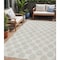 Homeroots 5' X 8' Ivory And Gray Polka Dot Washable Indoor Outdoor Area Rug 595236 - alternate 1