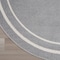 Homeroots 6' Gray And Ivory Round Indoor Outdoor Area Rug 545966 - alternate 7