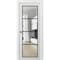 Sartodoors Sliding French Pocket Door Clear Glass, Lucia 2466 White Silk and Aluminum Strips, Kit Trims Rail LUCIA2466PD-WS-28 x 80 - alternate 1