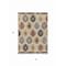 Homeroots 5' X 8' Beige Copper And Gray Southwestern Washable Indoor Outdoor Area Rug 615111 - alternate 7
