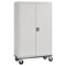 Sandusky Lee Solid Door Storage Cabinet, 46 in W, 72 in H, 24 in D, Light Gray TAWR462472-05 - alternate 3