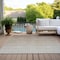 Homeroots 5' X 8' Beige And Ivory Ombre Washable Indoor Outdoor Area Rug 595782 - alternate 7