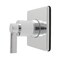 Kingston Brass Single-Handle Six-Way Diverter Valve with Square Trim Kit, Polished Chrome KS4041NDL - alternate 1