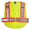 Game Workwear 5-Point Breakaway Hi-Vis Mesh Vest, 100% Lightweight Polyester Mesh, Hi Vis Lime, Size M I-684 - alternate 3