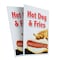 Signmission Hot Dog & Fries, Plastic Signs Only 24 Inch x 36 Inch, Corrugated Plastic, 2PK CSB-2436-2PACK-Hot Dog & Fries - alternate 1