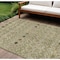 Homeroots 9' X 12' Sage Ivory And Beige Geometric Washable Indoor Outdoor Area Rug 612218 - alternate 1