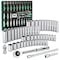 Sk Professional Tools Drive SAE/Metric Chrome 1/4", 52 pc SK01300-216P - alternate 1