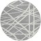 Homeroots 8' Gray And Ivory Round Geometric Washable Indoor Outdoor Area Rug 600458 - alternate 6