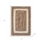 Homeroots 19" Set of Four Natural And Ivory Geometric Braided Jute Placemats 534183 - alternate 7
