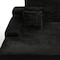 Homeroots 82" Black Corduroy Modular Sofa Chaise And Toss Pillows 634781 - alternate 8