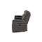 Homeroots 83" Charcoal Fabric Reclining USB Sofa With Toss Pillow 559219 - alternate 5