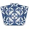 Homeroots 12" X 12" Wedgwood Blue and White Peel and Stick Removable Tiles 556411 - alternate 1