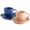 Mr. Coffee 12 Piece 3oz Stoneware Espresso Cup and Saucer Set in Assorted Colors 97099.12 - alternate 5