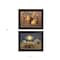 Homeroots Set Of Two Pumpkin Space Harvest Black Framed Print Kitchen Wall Art, 2PK 405771 - alternate 4