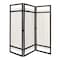 Homeroots 72" Brown Folding Three Panel Screen Room Divider 415093 - alternate 1