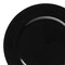 Smarty Had A Party 13 Black Round Disposable Plastic Charger Plates 60 Plates, 60PK 2710B-CASE - alternate 6