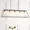 Jonathan Y Floyd 38" 5-Light Bohemian Farmhouse Iron Adjustable LED Pendant, Grey/Brass Gold JYL7521C - alternate 8
