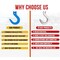 Mytee Products 5/8 in Grade100 Clevis Foundry Hook - WLL 8800 LBS Blue Clevis Hook for Towing, 4PK FH58-G100x4 - alternate 7