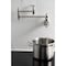 Kingston Brass Wall Mount Pot Filler Faucet with Knurled Handle, Polished Nickel KS3106RKZ - alternate 3