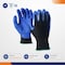 4Dock Foam Latex Coated Glove, Blue/Green, M 12 PK WG001-M - alternate 5