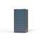 Strong Hold 13 drawer cabinet - (4x 2ft, 4x 3ft, 4x 4ft, 1x 5ft) - Blue accents - Keyed Alike S3060-PPAAS-1301FS - alternate 3