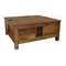 Homeroots 40" Brown Solid Wood Square Lift Top Solid Trunk Coffee Table 488844 - alternate 1