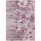 Homeroots 10' X 14' Plum Mauve And Pink Floral Washable Indoor Outdoor Area Rug 582763 - alternate 7