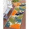 World Rug Gallery Amalfi Contemporary Tropical Floral Indoor/Outdoor Runner Rug 2 ft 7 in x 8 ft Multi 8013MULTI27X8 - alternate 1