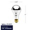 Bulbrite Pack of 8 100 Watt Dimmable Half Chrome A21 Medium E26 Incandescent Bulb, 8PK 861291 - alternate 7