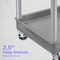 Luxor Utility Cart - Large Tub Cart - Two Shelves - Gray TC11-G - alternate 1