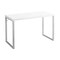 Homeroots 47" White and Silver Computer Desk 333390 - alternate 1