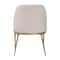 Baxton Studio Nalima Dining Chair - Modern Accent Side Chair with Hand-Forged Metal Frame and Wingback Seat 270-14714-ZORO - alternate 8