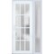 Vdomdoors Front Exterior Prehung FiberGlass Door Frosted Glass / Manux 8312 White Silk / Sidelight Exterior W MANUX8312EXD-WS-W36+12 x H80-RH - alternate 3
