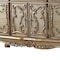 Homeroots 66in Gold Solid Wood Carved Scrollwork Seven Drawer Sideboard with Two Doors 347057 - alternate 3