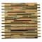 Apollo Tile Gray Brown 11.8 in x 11.8 in Glass, Stone Glossy Floor and Wall Mosaic Tile 4.83 sqft/case, 5PK APLCAS88029A - alternate 1